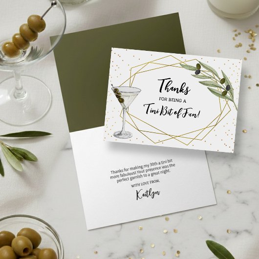 Tiny Bit Of Fun  マーティニー・ソワレ サンキューカード