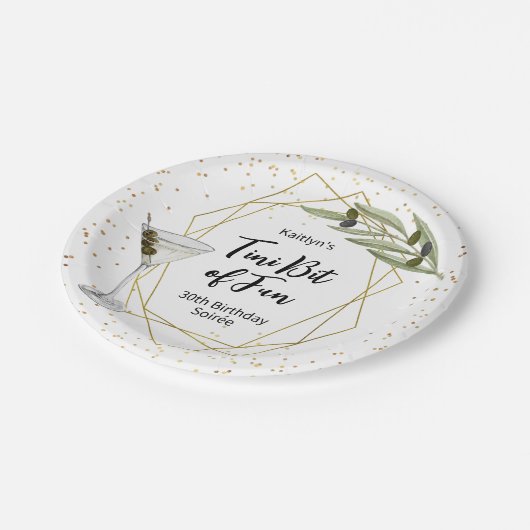 Tiny Bit Of Fun  マーティニー・ソワレ ペーパープレート (アングル)