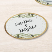 Tiny Bit Of Fun  マーティニー・ソワレ ラウンドペーパーコースター (アングル)