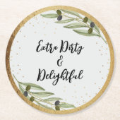 Tiny Bit Of Fun  マーティニー・ソワレ ラウンドペーパーコースター (正面)