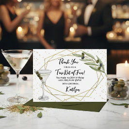 Tiny Bit Of Fun Martini Soiree サンキューカード