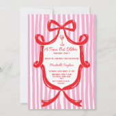 Tiny Bit Older Whimsical Martini Adult Birthday 招待状 (正面)