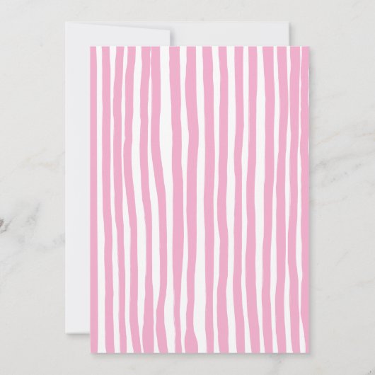 Tiny Bit Older Whimsical Martini Adult Birthday 招待状 (裏面)