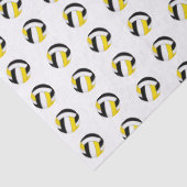 tiny black gold volleyballs pattern 薄葉紙 (詳細)