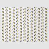 tiny black gold volleyballs pattern 薄葉紙 (正面)