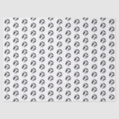 tiny black gray volleyballs pattern 薄葉紙 (正面)