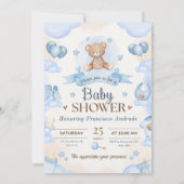Tiny Blessing Baby Shower Elegant Design 招待状 (裏面)