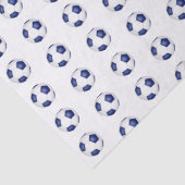 tiny blue white soccer balls pattern 薄葉紙 (詳細)