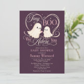 Tiny Boo We Adore ギフトベビーシャワー 招待状 (スタンド正面)