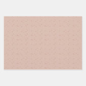 Tiny brown Hearts  ラッピングペーパーシート (正面)