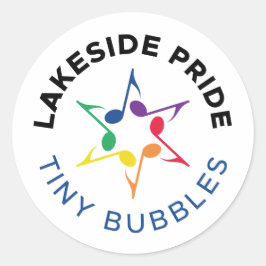Tiny Bubbles サークルステッカー ラウンドシール