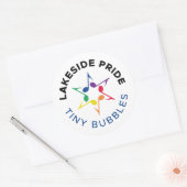 Tiny Bubbles サークルステッカー ラウンドシール (封筒)