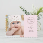 Tiny Buds写真誕生のお知らせ 案内状 (スタンド正面)