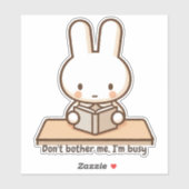 Tiny bunny study Vinyl Sticker シール (シート)