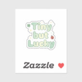 Tiny But Lucky Cute Baby Font St Patrick's Day シール (シート)