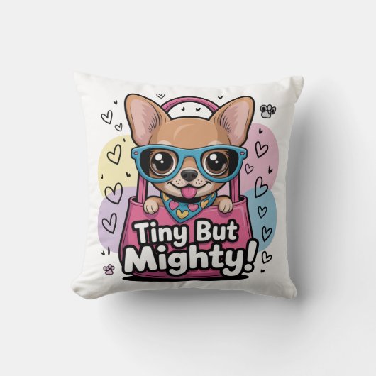 Tiny but Mighty クッション (正面)