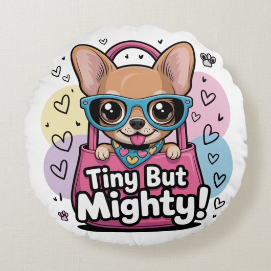 Tiny but Mighty ラウンドクッション (正面)