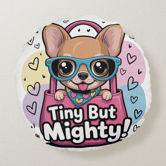 Tiny but Mighty ラウンドクッション (裏面)