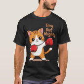 Tiny But Mighty Boxing Cat - Cute Ginger Kitten Tシャツ (正面)