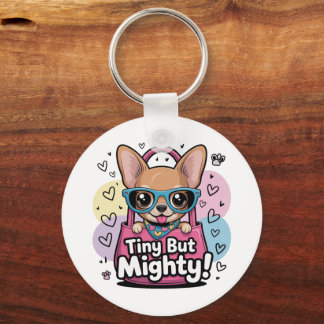 Tiny but Mighty Chihuahua  Keychains & Lanyards キーホルダー
