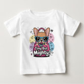 Tiny but Mighty Chihuahua Keychains & Lanyards ベビーTシャツ (正面)