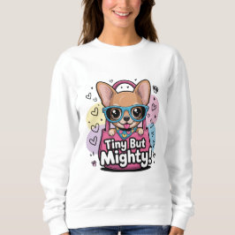 Tiny but Mighty Chihuahua T-Shirt スウェットシャツ