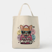 Tiny but Mighty Chihuahua T-Shirt トートバッグ (裏面)