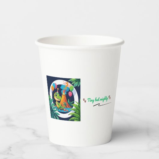 Tiny but Mighty Dino Cup 紙コップ (裏面)