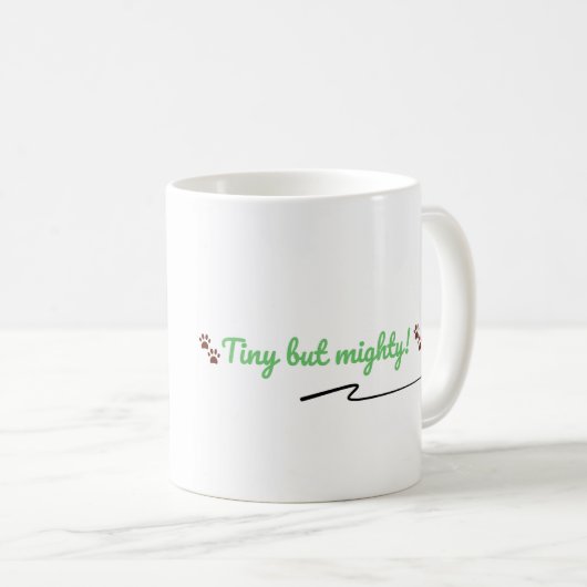Tiny but Mighty – Editable Dinosaur Mug コーヒーマグカップ (正面右)