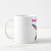 Tiny but Mighty - Kleurrijke Kolibrie Illustratie コーヒーマグカップ (左)