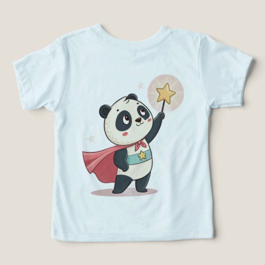 Tiny but Mighty – Superhero Panda Holding a Star  (デザイン裏面)