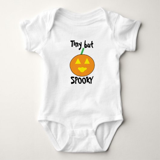 Tiny But Spooky Baby T-Shirt ベビーボディスーツ (正面)