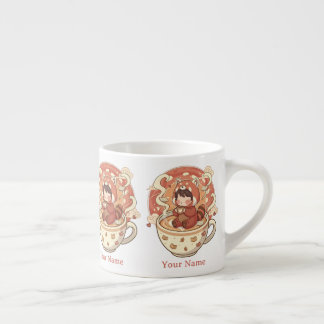 Tiny Chibi Red Panda Milk Mug for Kids エスプレッソカップ