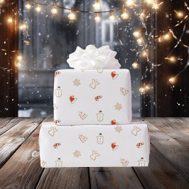 Tiny Christmas Cookies 無縫パターン|より白に ラッピングペーパー