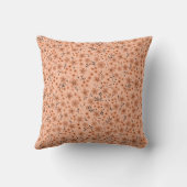 Tiny cute pink red brown cream pattern クッション (裏面)