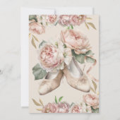 Tiny Dancer バレエ 3歳の誕生日 招待状 (裏面)