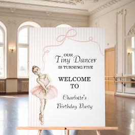 Tiny Dancer バレリーナ ピンクの女の子の誕生日 アクリルサイン