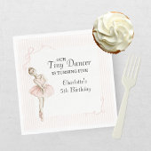 Tiny Dancer バレリーナ ピンクの女の子の誕生日 スタンダードランチョンナプキン