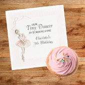 Tiny Dancer バレリーナ ピンクの女の子の誕生日 スタンダードランチョンナプキン