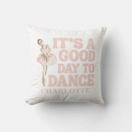 Tiny Dancer バレリーナ ピンク ブラッシュ 女の子の誕生日 クッション