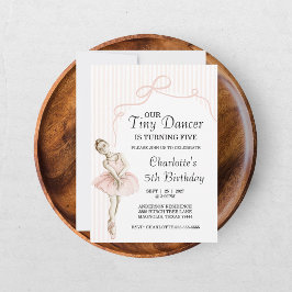 Tiny Dancer バレリーナ ピンク 女の子 誕生日 招待状
