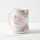 Tiny Dancer バレリーナ 名前入りマグカップ コーヒーマグカップ (正面左)
