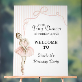 Tiny Dancer Ballerina Pink Girls Birthday アクリルサイン