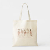 Tiny Dancer Ballerina Pink Girls Birthday トートバッグ (裏面)
