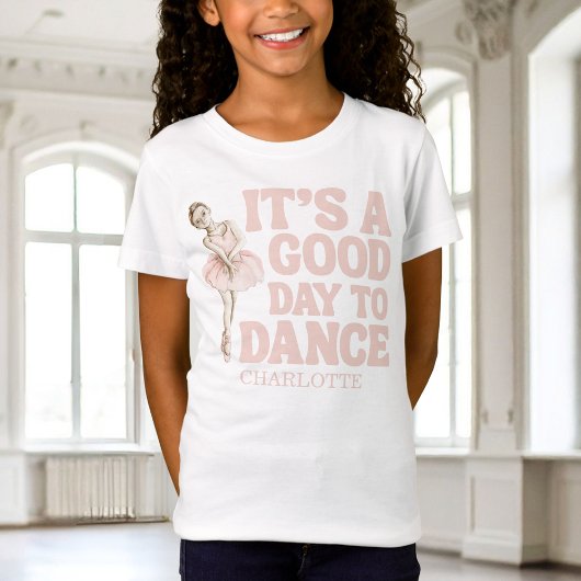 Tiny Dancer Ballerina Pink Girls Birthday Tシャツ