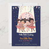 Tiny Dancers発表会のお誘い - オーダーメイドスタジオ 招待状 (正面)