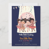 Tiny Dancers発表会のお誘い - オーダーメイドスタジオ 招待状 (正面)