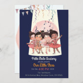 Tiny Dancers発表会のお誘い - オーダーメイドスタジオ 招待状 (正面/裏面)