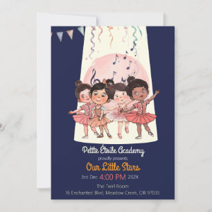 Tiny Dancers発表会のお誘い - オーダーメイドスタジオ 招待状