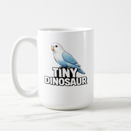 Tiny Dinosaur Lovebird コーヒーマグカップ (左)
